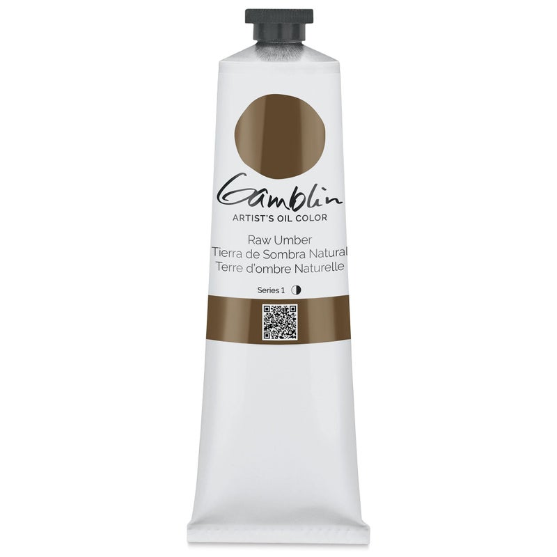 Gambmlin Oil Color Raw Umber 150 ml tube